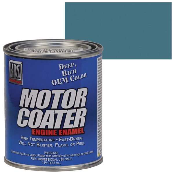 KBS Motor Coater Engine Enamel - Pontiac Metallic Blue, Pint